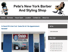 Tablet Screenshot of petesnewyorkbarber.com